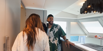 Bruna Biancardi mostrou os detalhes do novo iate de Neymar Jr. em seu vlog.  Foto: Reprodu&ccedil;&atilde;o/ Redes Sociais